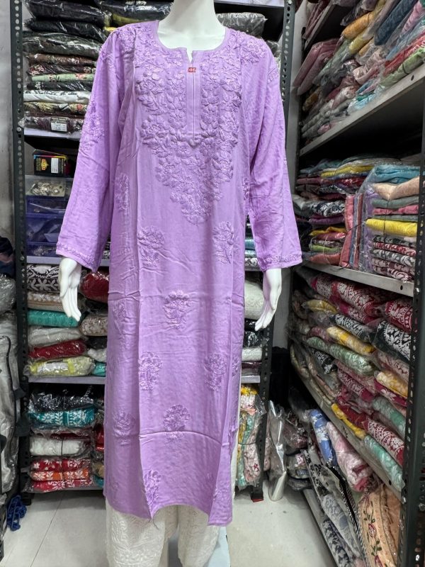 Modaal chikankari kurti - Image 5